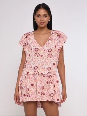 Love the Label Rae Mini Dress Dara Block Print size L